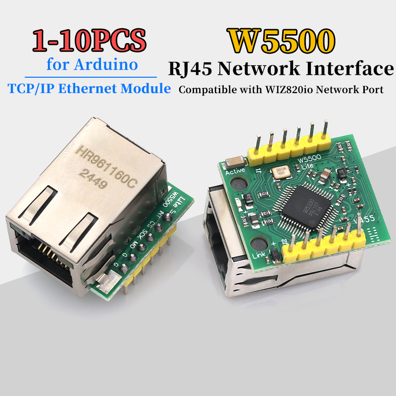 Ethernet W5500 - Module Ethernet TCP/IP W5500, 1/5/10 pièces,