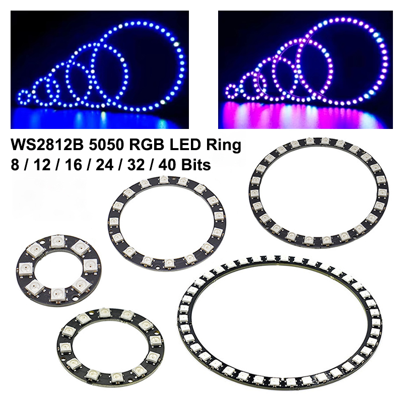 Ws2812B - Anneau LED intelligent SMD5050 RGB Pixel