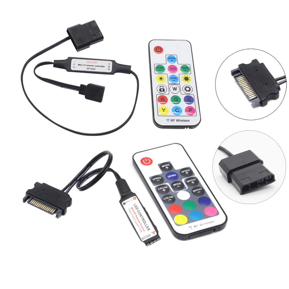 Ws2812B Strip 5V - Contrôleur SATA Molex RGB 5V 3