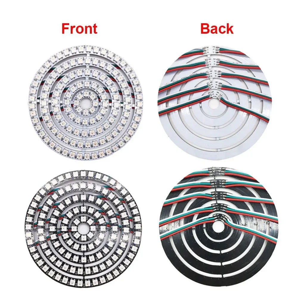 Ws2812B - Kit d'anneaux Led RGB WS2812B, adressable