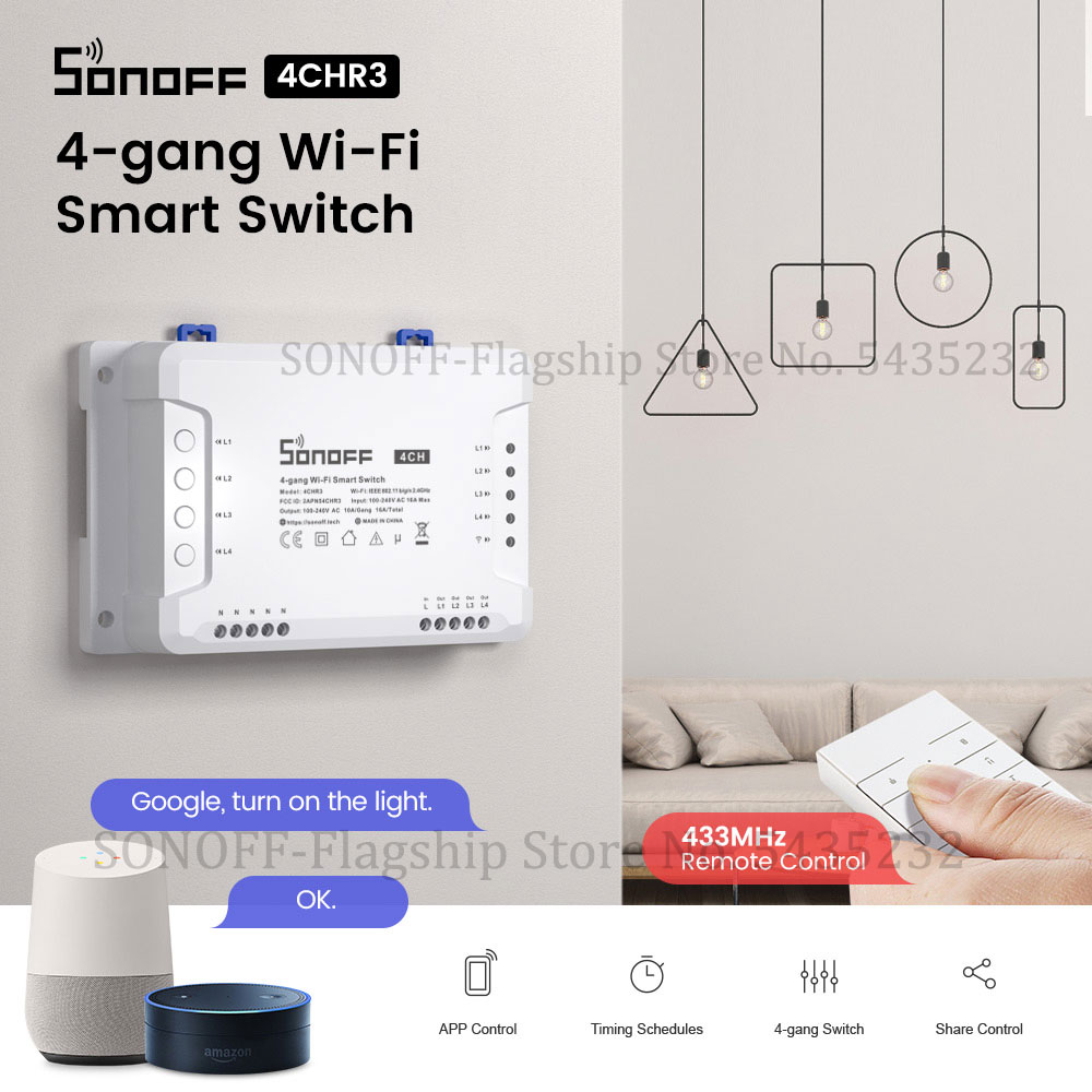 Itead SONOFF – Module de relai - Relay Module 4 Channel avis et prix