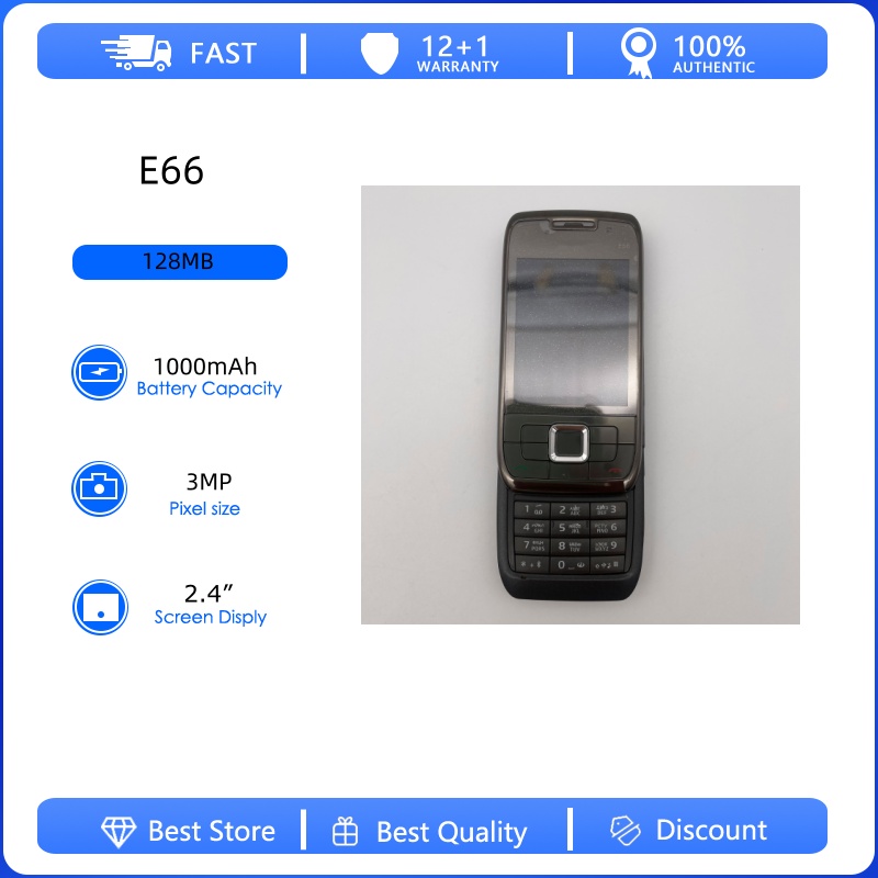 Téléphone mobile E66 3G WIFI G - Tft Display 2.4 avis et prix
