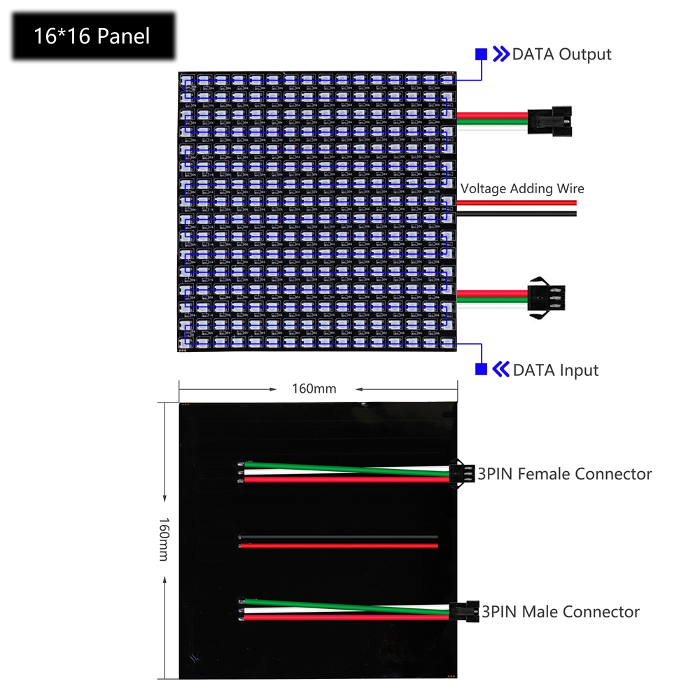 Écran à pixels numérique flexi - Ws2812B Strip 5V avis et prix